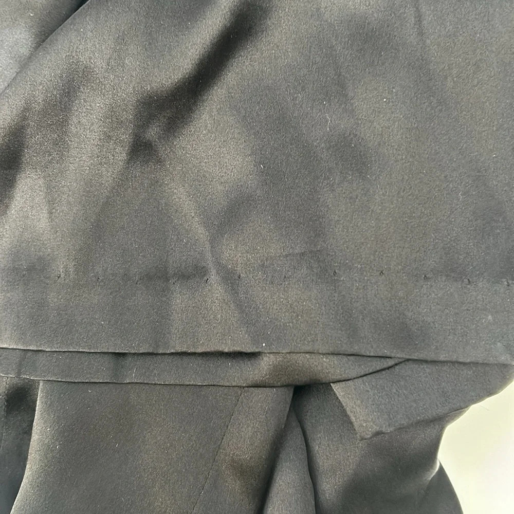 Nieves Lavi New York Black Silk Dress Size 2 - Picture 7 of 7